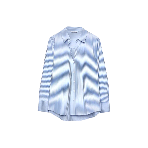 Striped Poplin Shirt