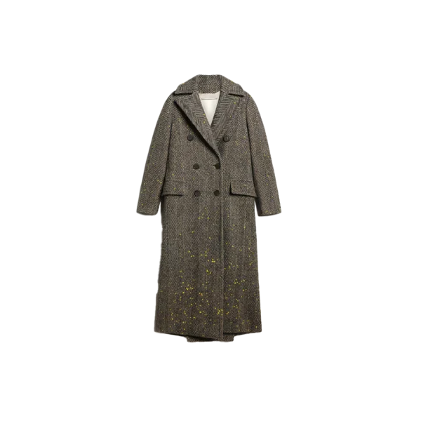 Womens Long HerringBone Coat